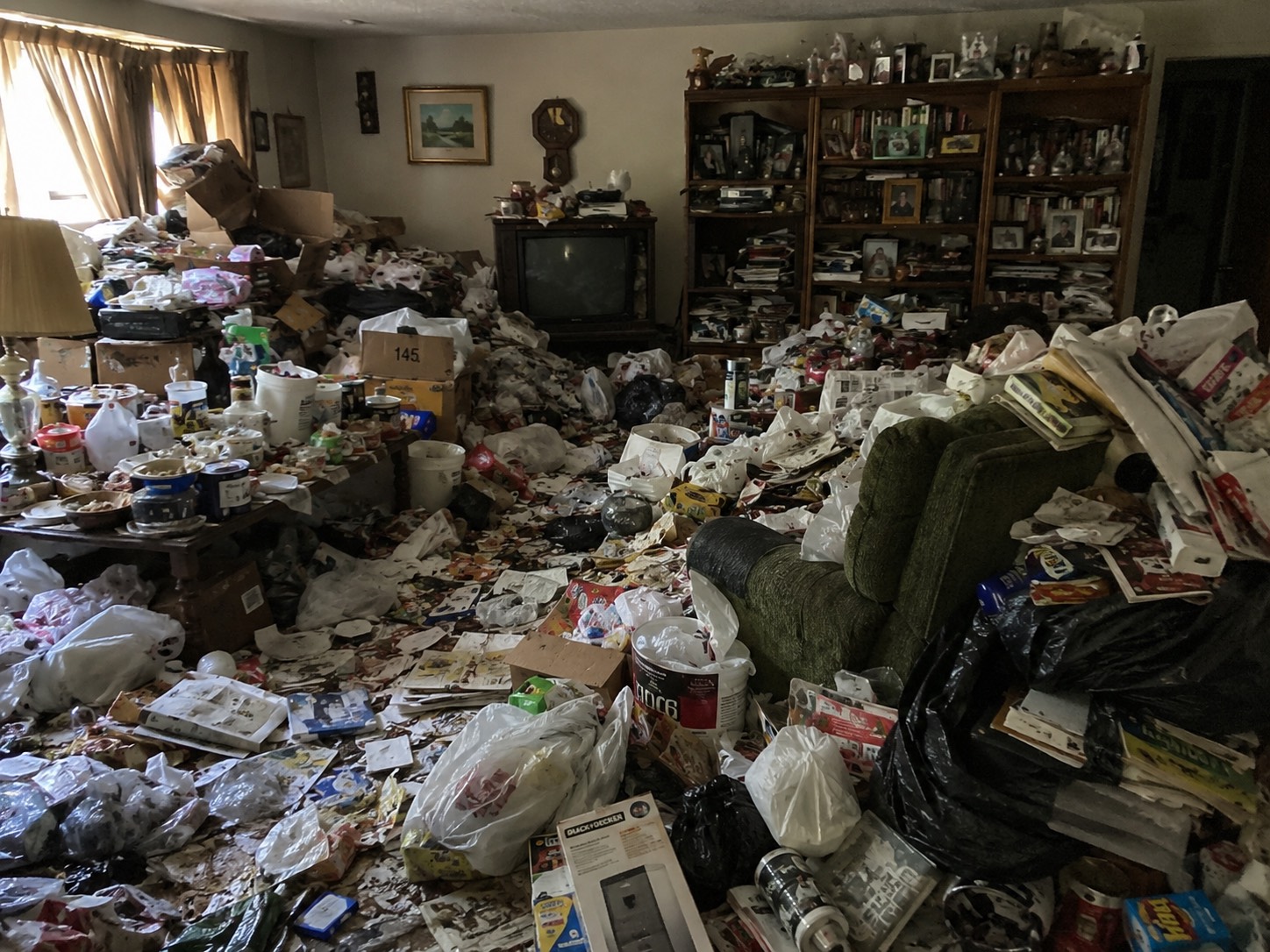 Living room before intervention