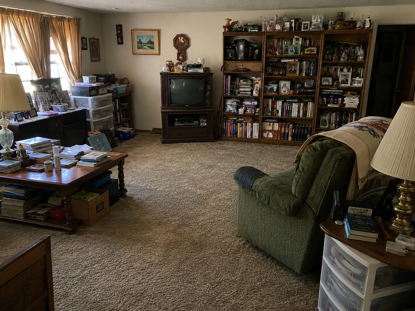 Living room after intervention